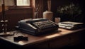 Old fashioned letter on desk evokes nostalgia generated by AI Royalty Free Stock Photo