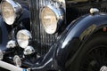 Old-fashioned luxury black car Royalty Free Stock Photo