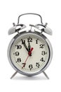 Old fashioned metal alarm clock Royalty Free Stock Photo