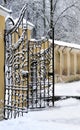 Old fashioned metal gate Royalty Free Stock Photo