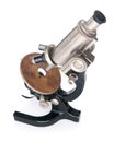 Old fashioned microscope Royalty Free Stock Photo