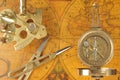 Old-fashioned navigation devices Royalty Free Stock Photo