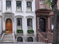 Old fashioned New York townhouses