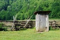 Old-fashioned outhouse Royalty Free Stock Photo