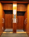 Old-fashioned paternoster elevator Royalty Free Stock Photo