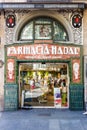 Old fashioned Pharmacy shop front Royalty Free Stock Photo