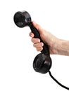 Old-fashioned phone handset