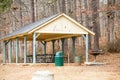 Old Fashioned Picnic Pavilion at Park