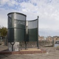 Old fashioned public toilet in amsterdam