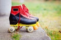 Old fashioned roller skates