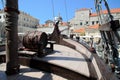 Old-fashioned ship in Dubrovnik harbor