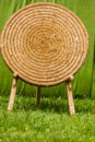 Old fashioned shooting target made of hay Royalty Free Stock Photo
