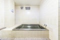 Old-fashioned stainless steel bathtub Royalty Free Stock Photo