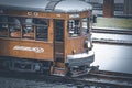 Old fashioned street car , trolley