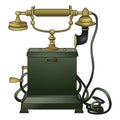 Old-fashioned telephone Royalty Free Stock Photo