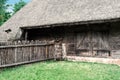 Old fashioned timber house in XIX century village