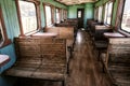 Old fashioned train wagon Royalty Free Stock Photo