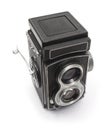 Old fashioned Twin Lens Reflex Camera Royalty Free Stock Photo