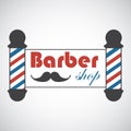 Old fashioned vintage Barber Shop poles