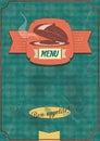 Old-fashioned vintage menu design