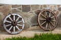 Old-fashioned wagon wheels