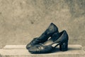 Old fashioned woman shoes Royalty Free Stock Photo