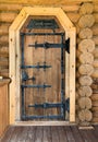 Old-fashioned wooden door Royalty Free Stock Photo