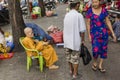 Old female monk in Ho Chi Minh city