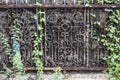 Old fence with rust and moss Royalty Free Stock Photo