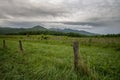 Old Fence Stands Watch Over Great Smoky Mountains Royalty Free Stock Photo