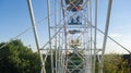 Old ferris wheel in a local amusement park