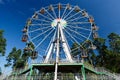 Old ferris wheel in the park Royalty Free Stock Photo