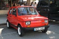 Old Fiat 126 econo car in Miami Royalty Free Stock Photo