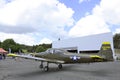 Old fighter of the air force united states Royalty Free Stock Photo