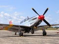 Old fighter airplane Royalty Free Stock Photo