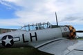 Old fighter american plane close up Royalty Free Stock Photo