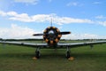 Old fighter plane engine Royalty Free Stock Photo