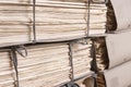 Old files stacked in folders background Royalty Free Stock Photo
