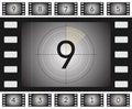 Old film countdown Royalty Free Stock Photo