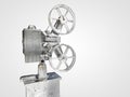 Old Film projector isolated Royalty Free Stock Photo