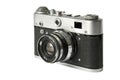Old film rangefinder camera Royalty Free Stock Photo