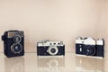 Old film slr camera Royalty Free Stock Photo
