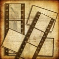 Old film strips Royalty Free Stock Photo