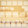 Old film strips Royalty Free Stock Photo