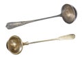 Old fine gilded ladle. Vintage Kitchen kitchenware Royalty Free Stock Photo