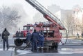Old fire engine, fire brigade Royalty Free Stock Photo