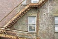Old fire escape staircase Royalty Free Stock Photo