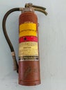 Old Fire extinguisher rusty.