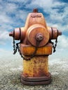 Old Fire Hydrant isolated from Background Royalty Free Stock Photo