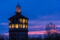 Old fire rescue watch tower in Bucharest Romania Royalty Free Stock Photo